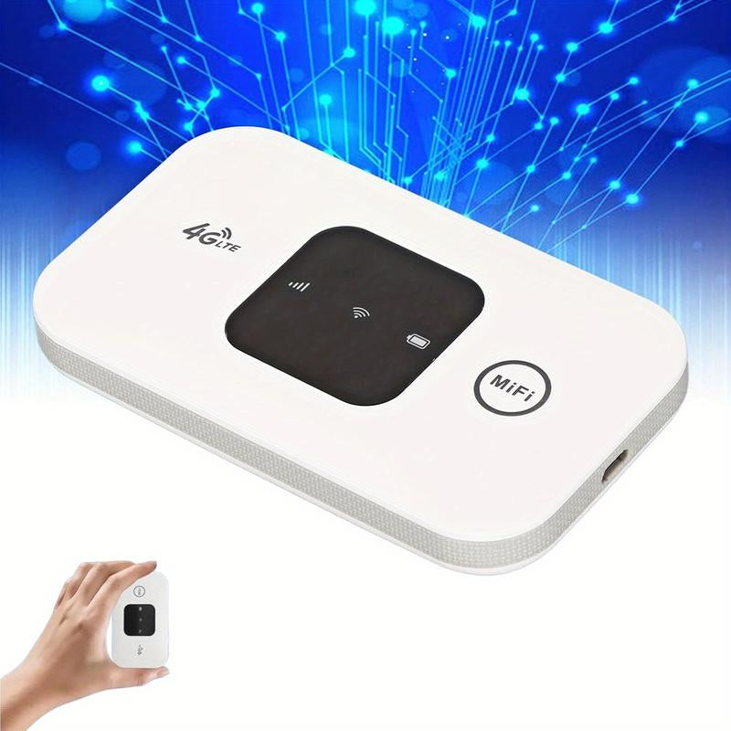 4G LTE Mobile Hotspot Device Portable Travel Router SIM Card Router Unlocked Hotspot Router, Supports 8 to 10 Users, Stable, Suitable for Home Office Travel (SIM Card Not Included)