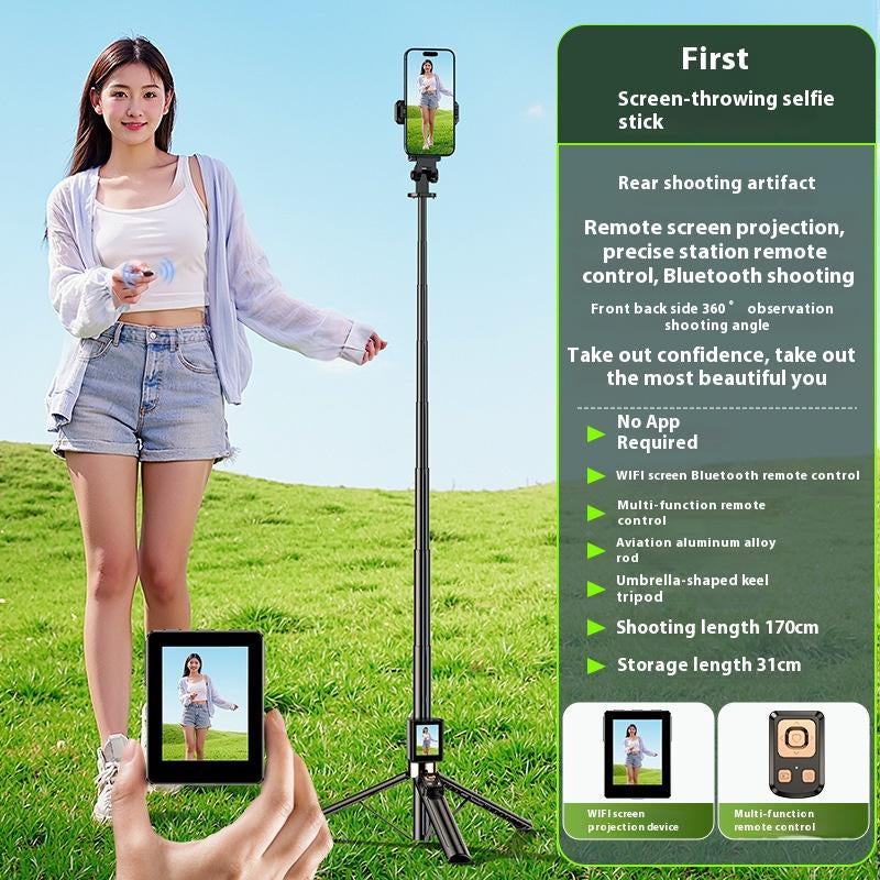 Screen Projection + Remote Control + Fast Charging All-In-One Device, 15W Rapid Charging