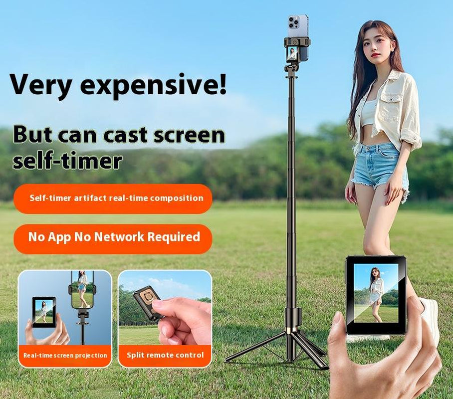 Screen Projection + Remote Control + Fast Charging All-In-One Device, 15W Rapid Charging