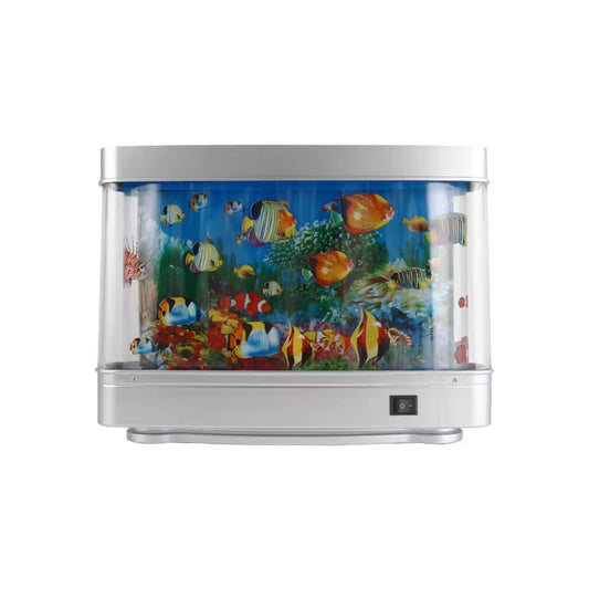 Artificial Tropical Fish Tank Lamps Aquarium Decor Virtual Ocean in Motion Night Light for Children Halloween Christmas Gift Toy